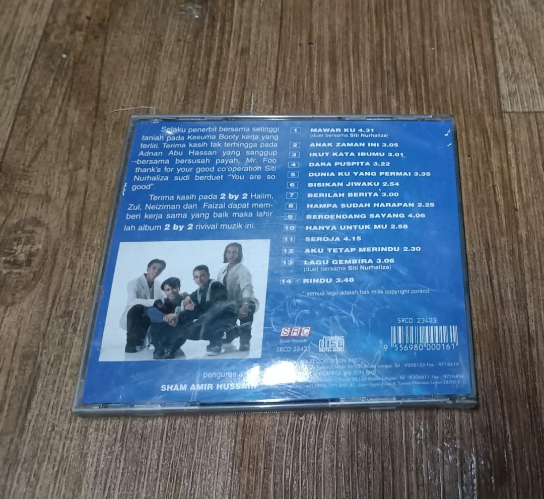CD 2 BY 2 @1996 SRC Suria Record.. album Studio Pertama kumpulan 2 BY 2 ...
