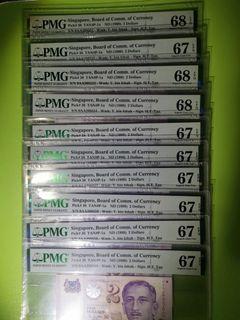 2元 OAA 10连号 PMG67 68