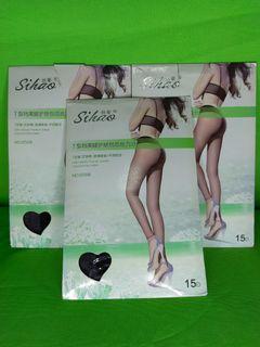 (3) Footless Pantyhose Stockings