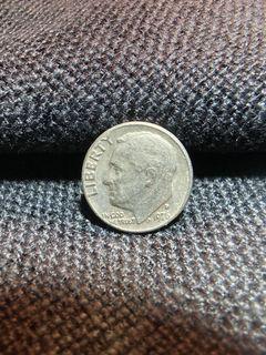 古董錢幣 美國 1 0美分 羅斯福1976 D UNITED STATES OF AMERICA ONE DIME
