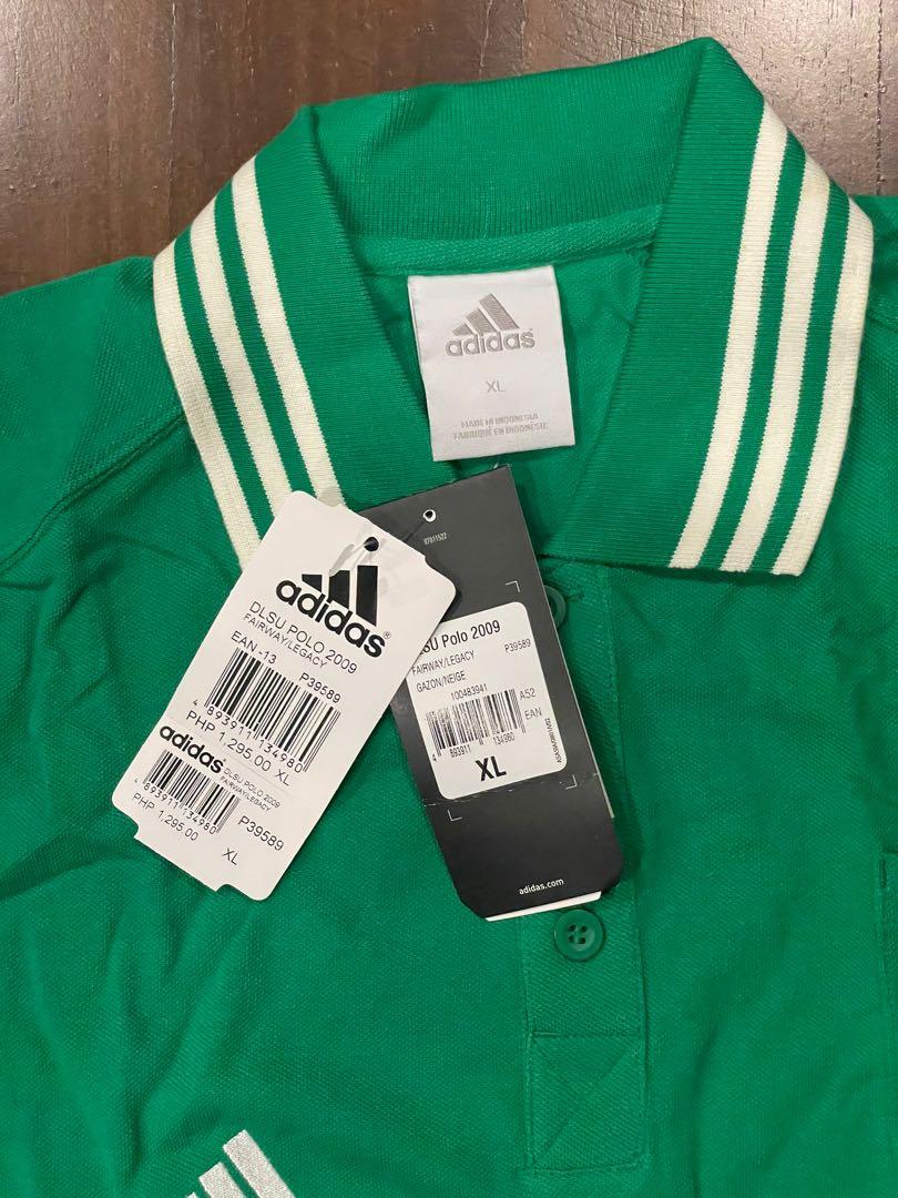 Adidas DLSU Original Polo Shirt Green, Men's Fashion, Tops & Sets ...