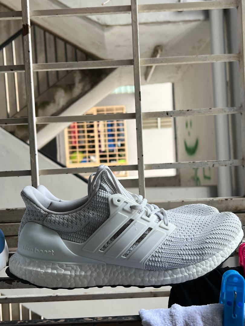 Ultra boost 2.0 white reflective on feet sale