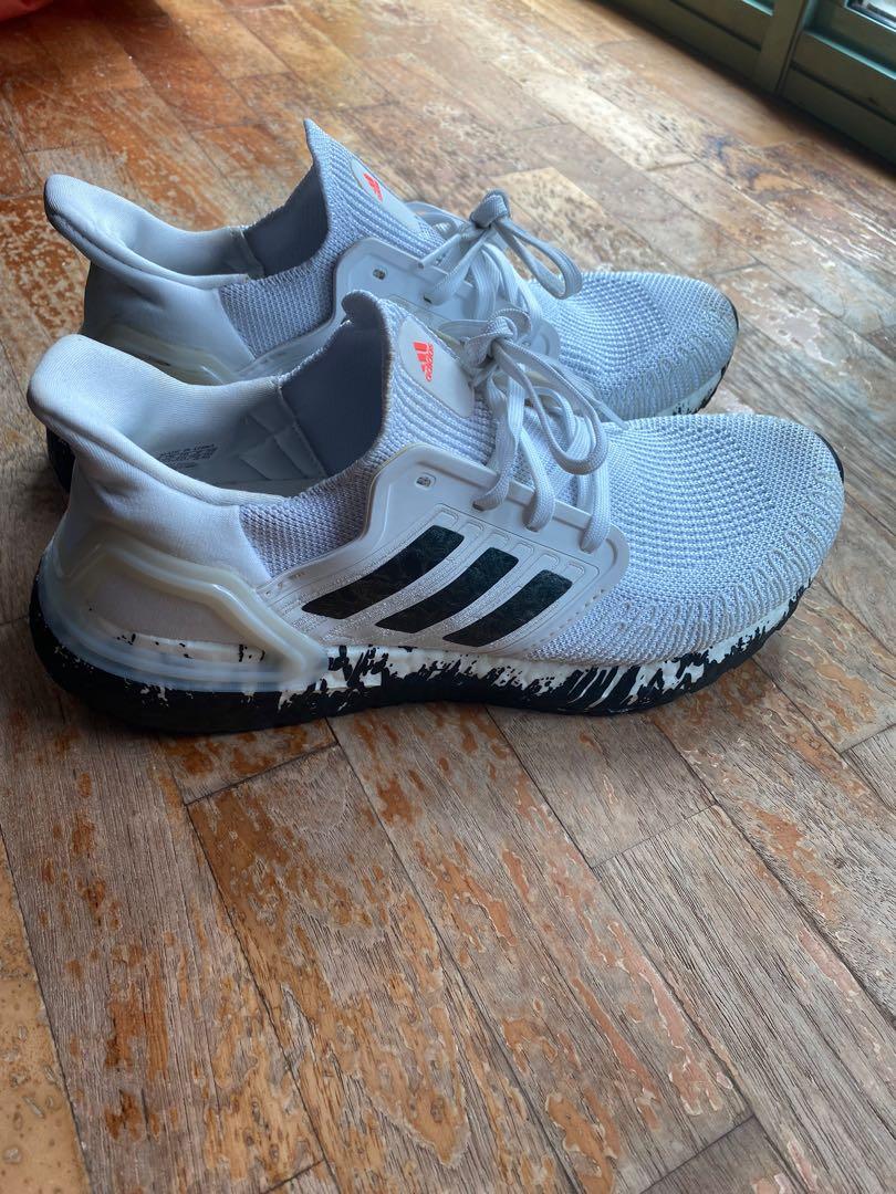 Adidas Ultraboost 20 trainers in white black u0026 signal coral, Women's  Fashion, Footwear, Sneakers on Carousell