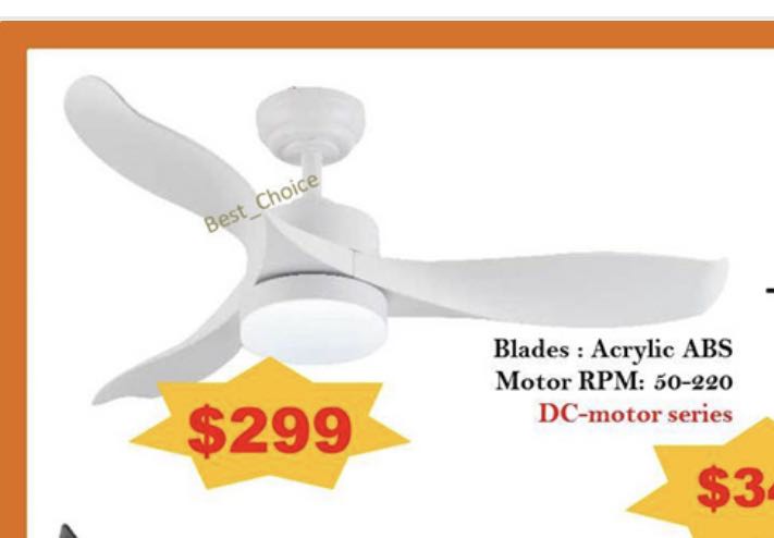 Aero Air ceiling fan with light 