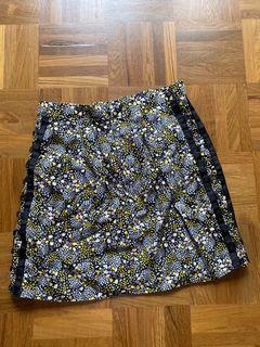 A-line printed skirt