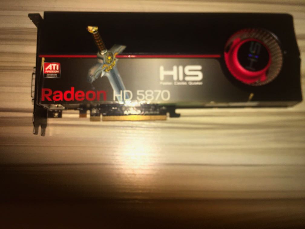 AMD ATI Radeon HD 5870 1 GB GPU, Computers & Tech, Parts & Accessories ...
