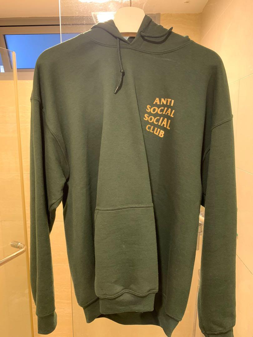 Anti Social Social Club ASSC Hoodie Gold Font Men s Fashion