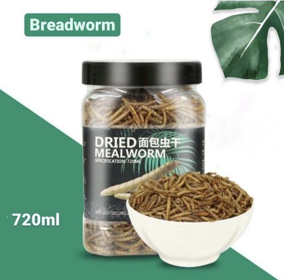 Aquarium Reptile Floating supplement Dried Breadworm Improve Immunity