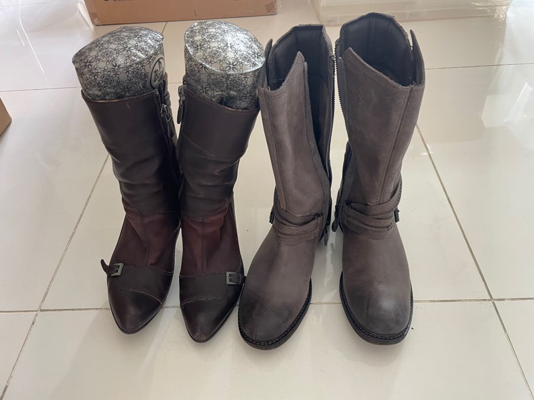Authentic Ferragamo and timberland boots Women s Fashion