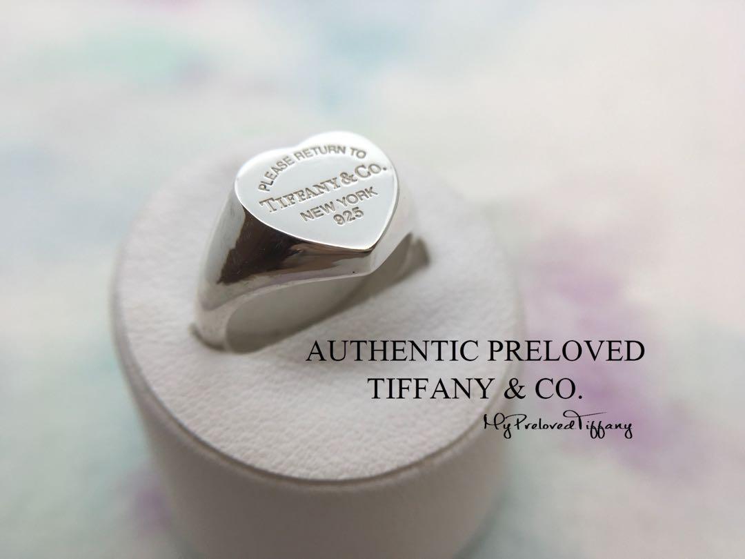 Heart signet hotsell ring tiffany