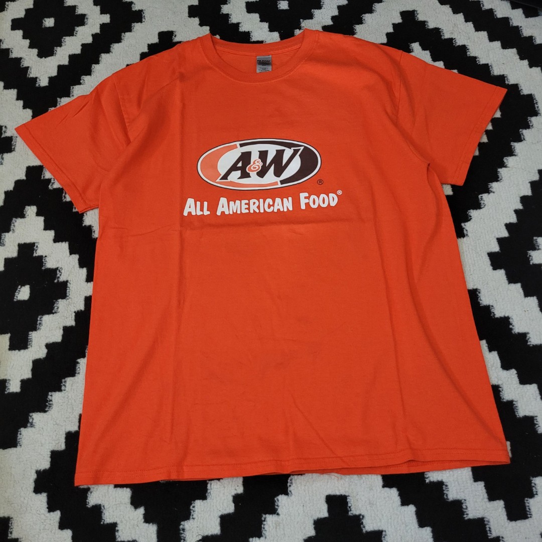 A\u0026W All American Food TShirt, Fesyen 