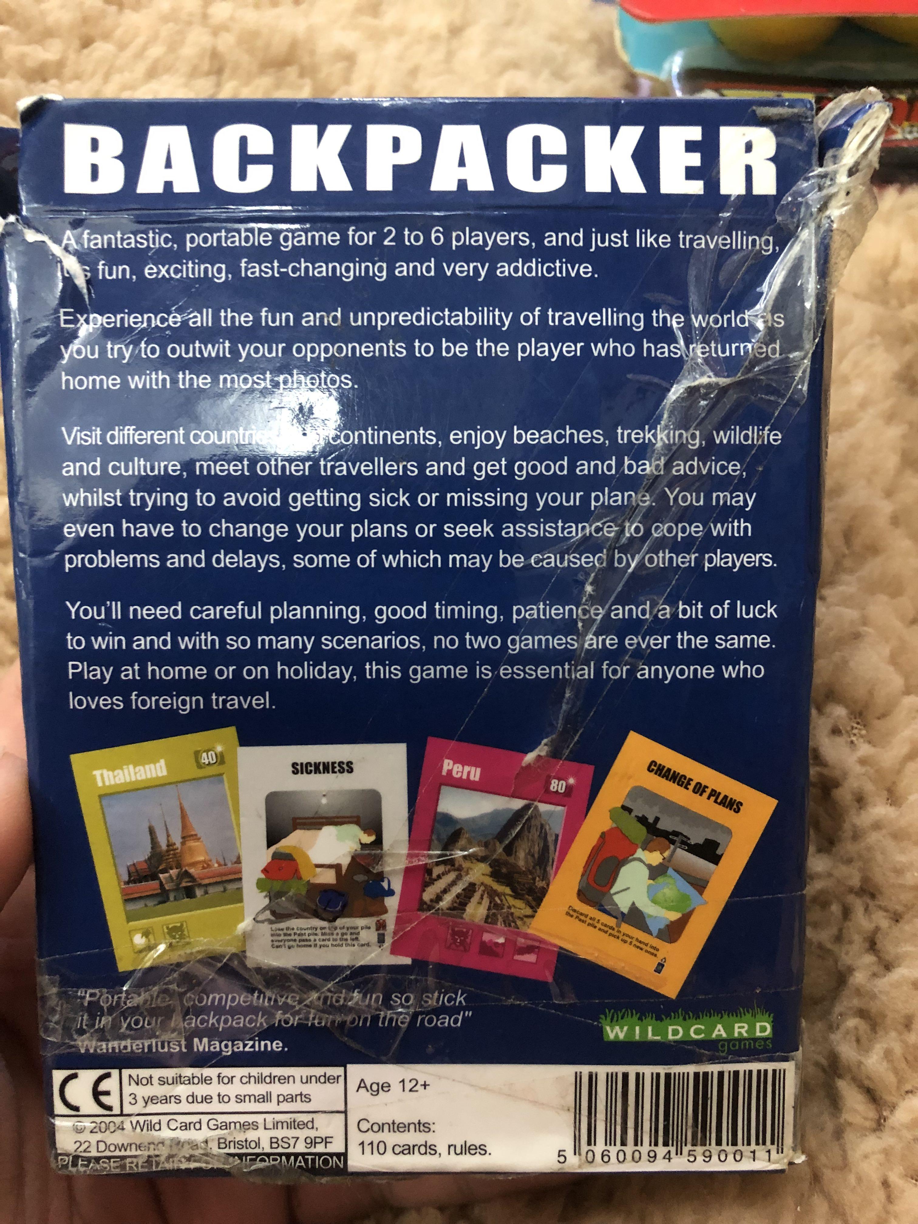 Backpacker The Ultimate Traveller Game Cards, Hobbies & Toys, Toys