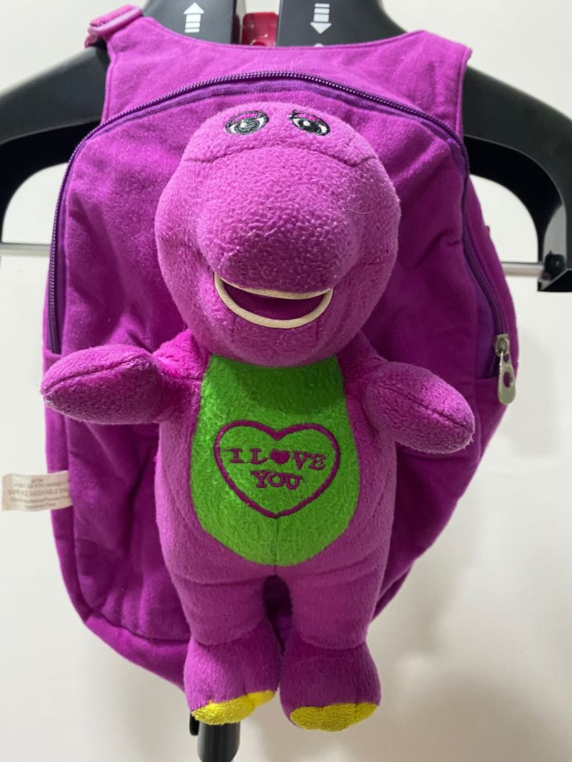 Barney backpack, Babies & Kids, Babies & Kids Fashion on Carousell