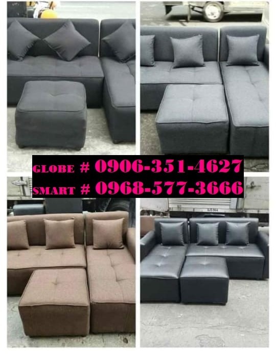 beds double deck L SHAPE SOFA SET stock 443, Furniture & Home Living