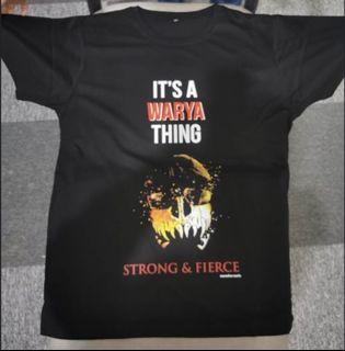 Black T-shirts with logo it’s a warya thing