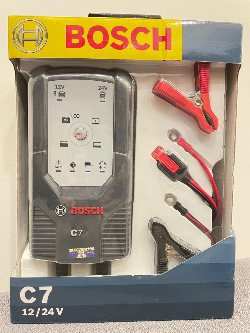 Bosch C7 12/24v battery charger and maintainer, Car Accessories