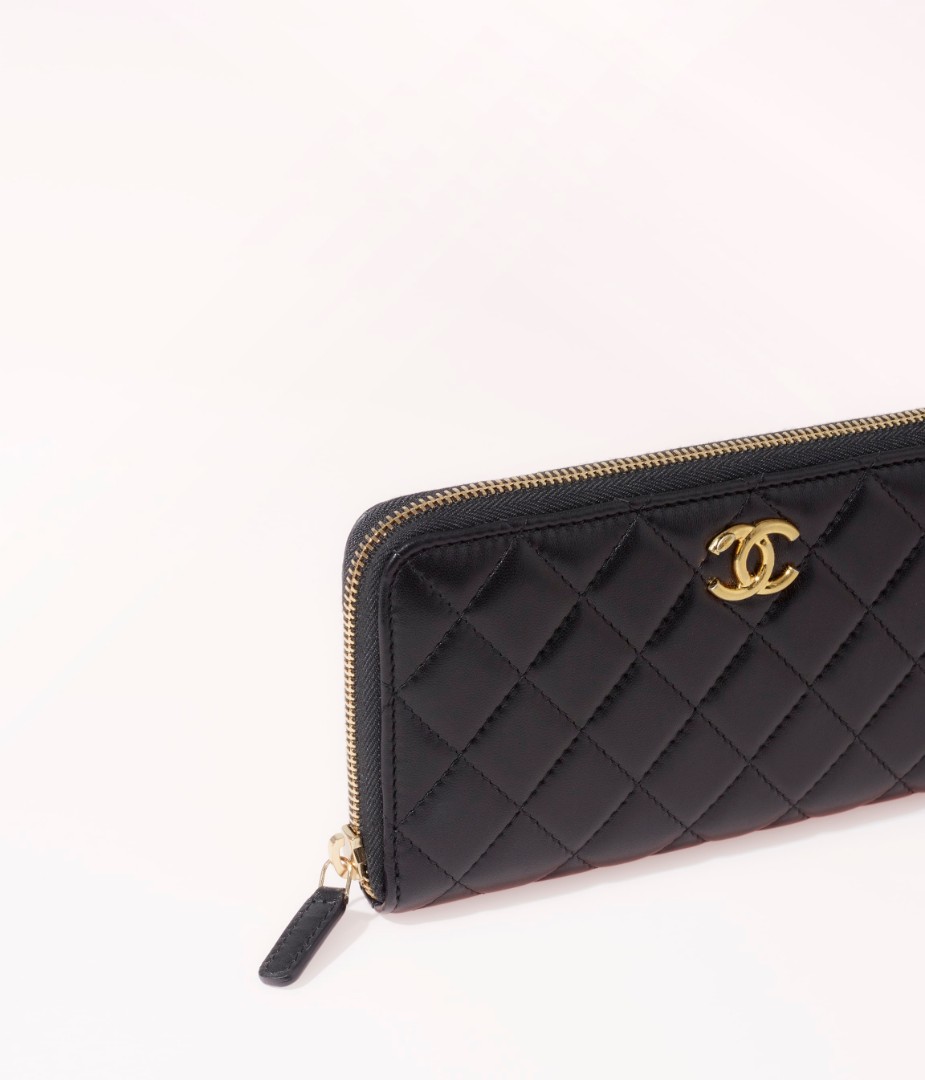 Chanel Classic Grained Calfskin Zipped Coin Purse (Wallets and Small  Leather Goods)