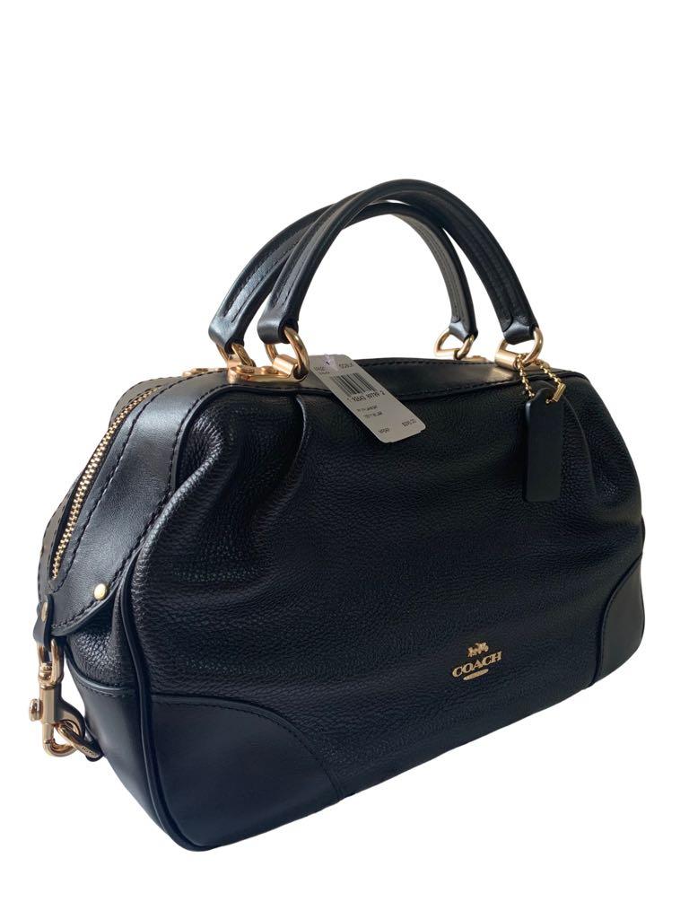 Coach polished pebble store leather lane satchel