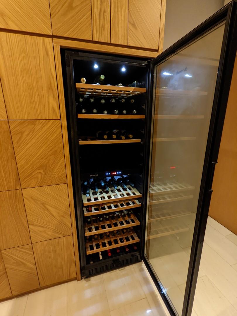 Brandt Wine Chiller CB377V (capacity 153 bottles), TV & Home Appliances