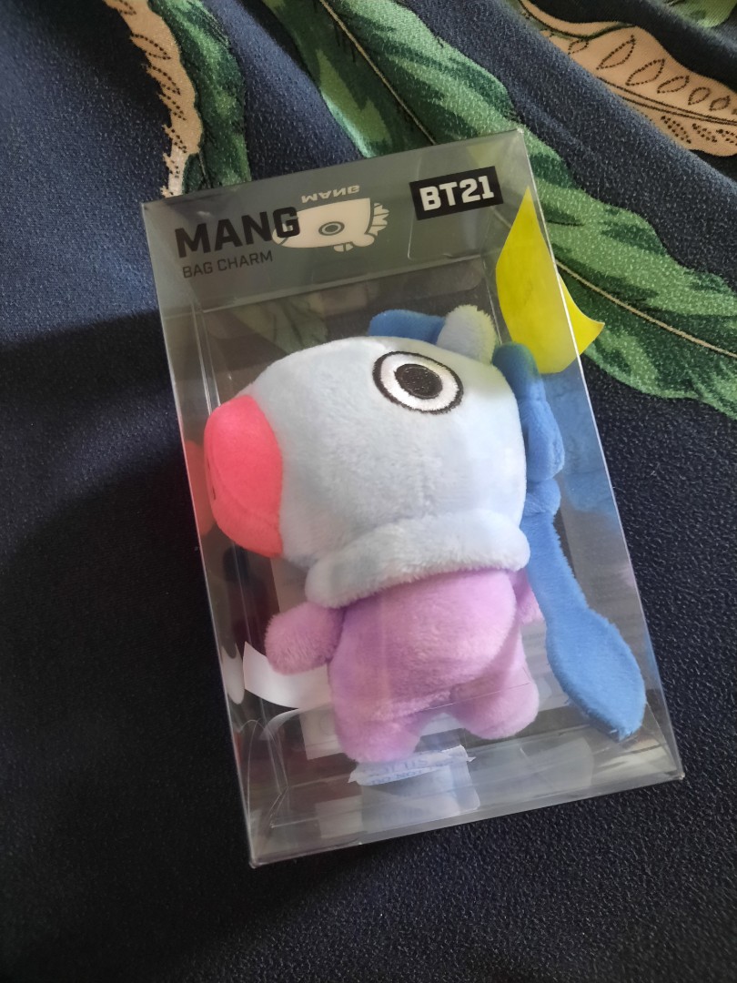 BTS BT21 Mang Plush Bag Charm Hobbies Toys Toys Games on