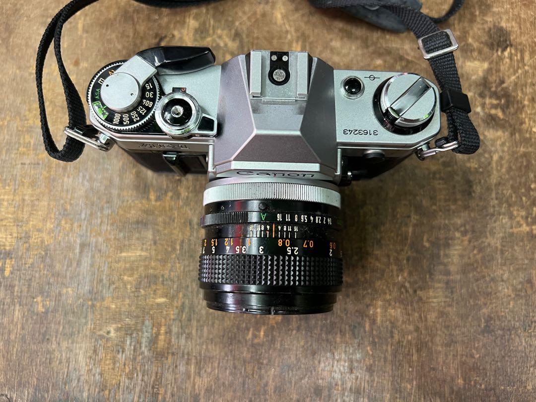 Canon AE-1 連原廠FD 50mm f1.4 ssc大光圈標準鏡, 攝影器材, 相機 