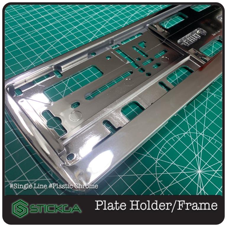 Car Plate Holder / Car Plate Frame (Chrome), Car Accessories, Car