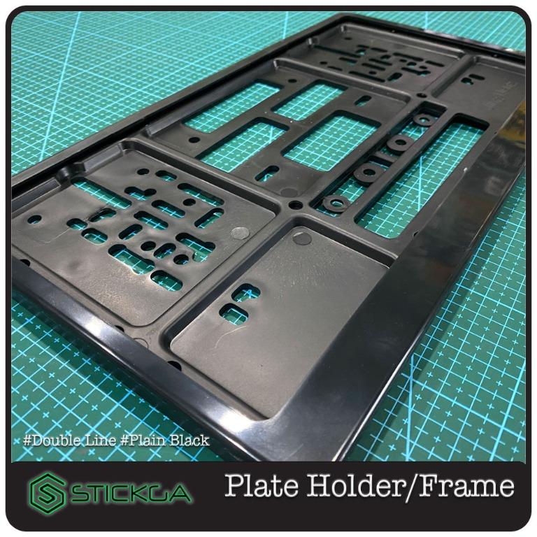 Car Plate Holder / Car Plate Frame (Plain Black), Car Accessories, Car