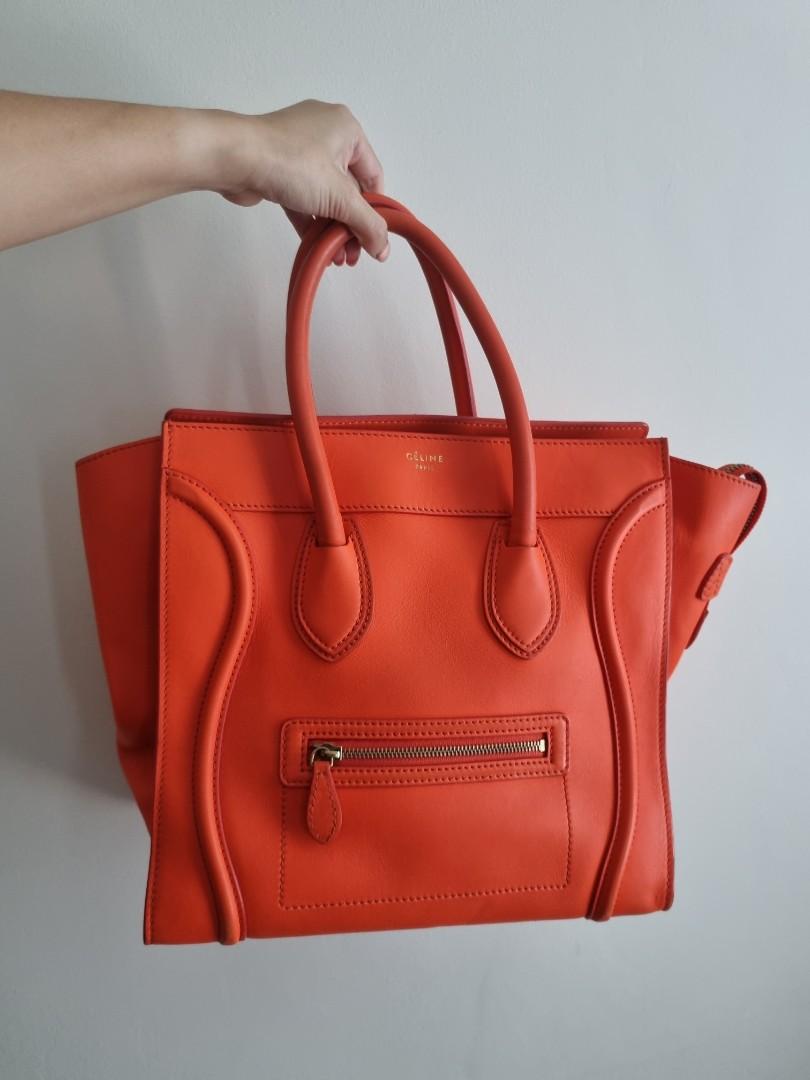 CELINE MINI LUGGAGE ORANGE