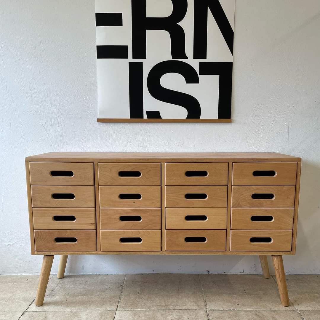 Tall chest of shop drawers 70cm wide
