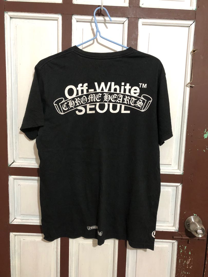 Chrome Hearts X Offwhite Tee Shirt, Men's Fashion, Tops u0026 Sets, Tshirts u0026  Polo Shirts on Carousell