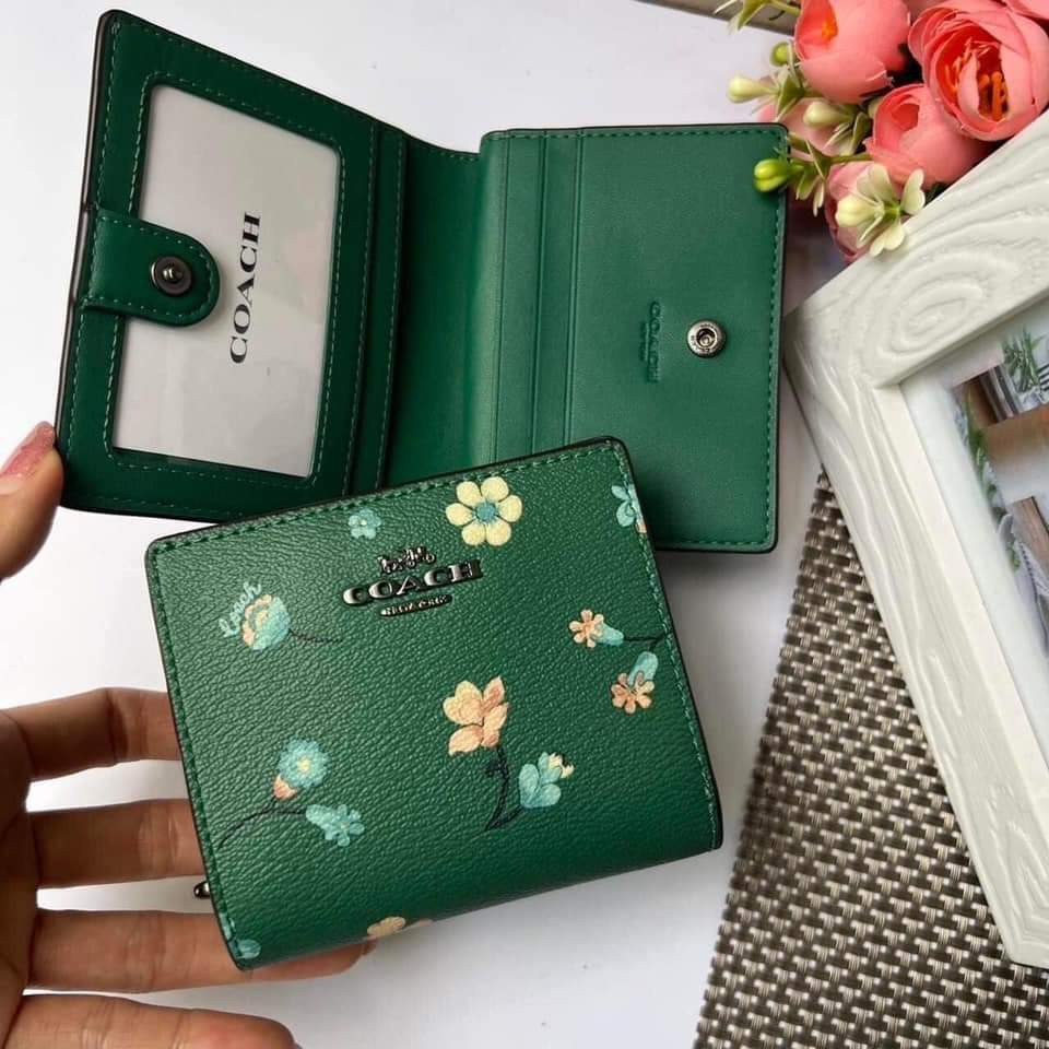 Coach Snap Wallet with Mystical Floral Print, Women's Fashion, Bags