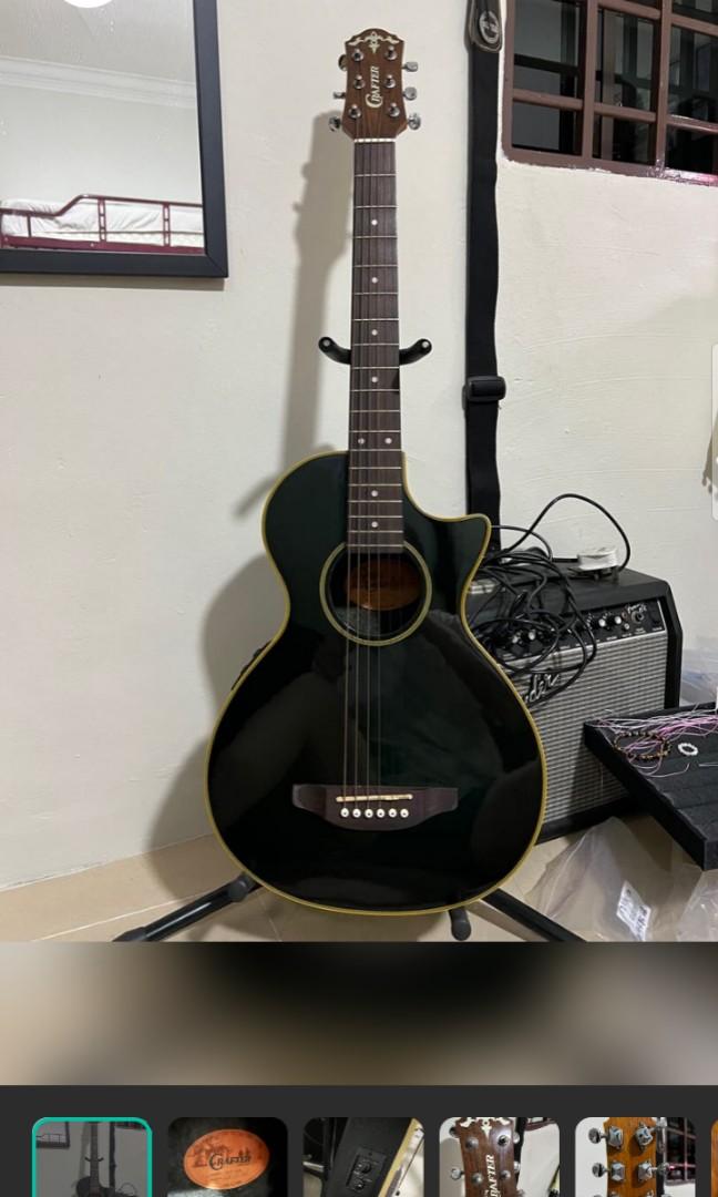 Crafter mini semi acoustic guitar