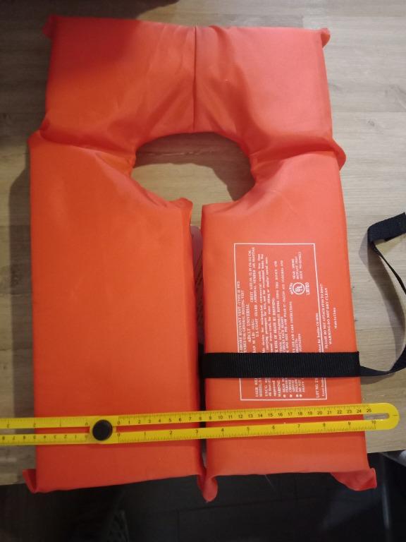 DBX Life Vest Type II Universal Adult Orange Overhead Life Jacket