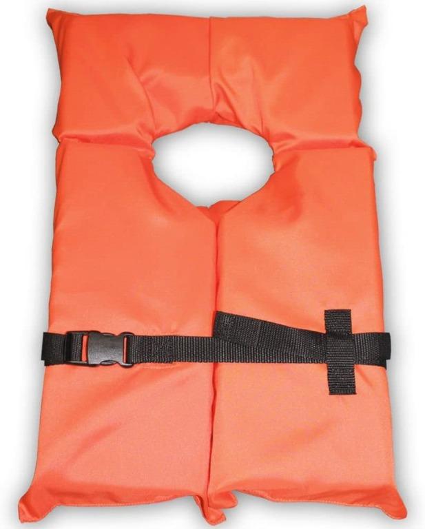 DBX Life Vest Type II Universal Adult Orange Overhead Life Jacket