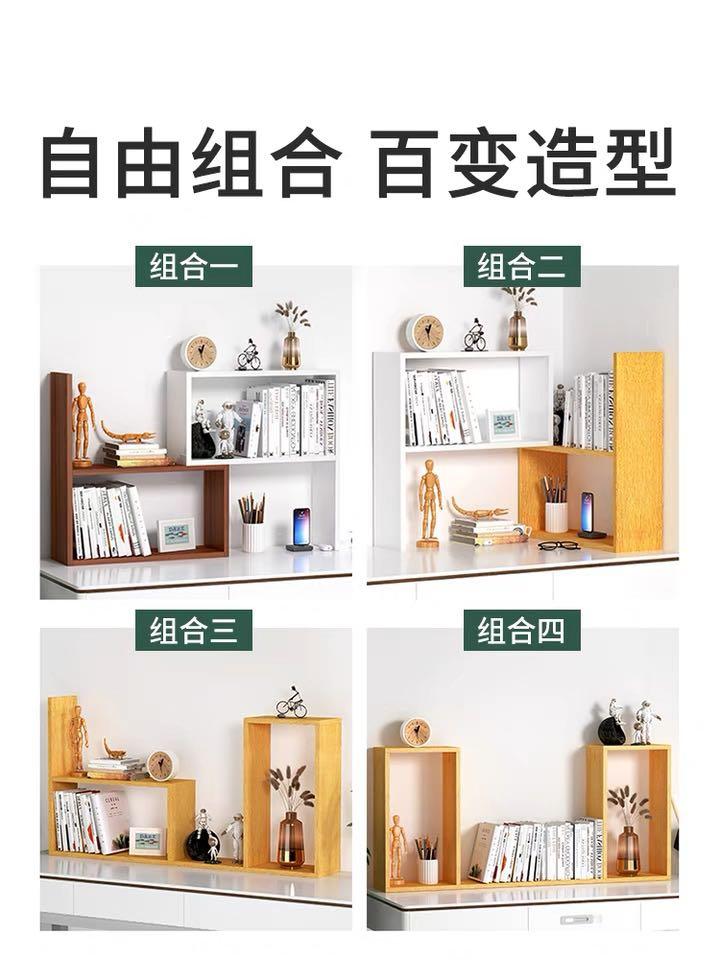 Desk bookshelf tabletop desk desk shelving multilayer storage bookcase
