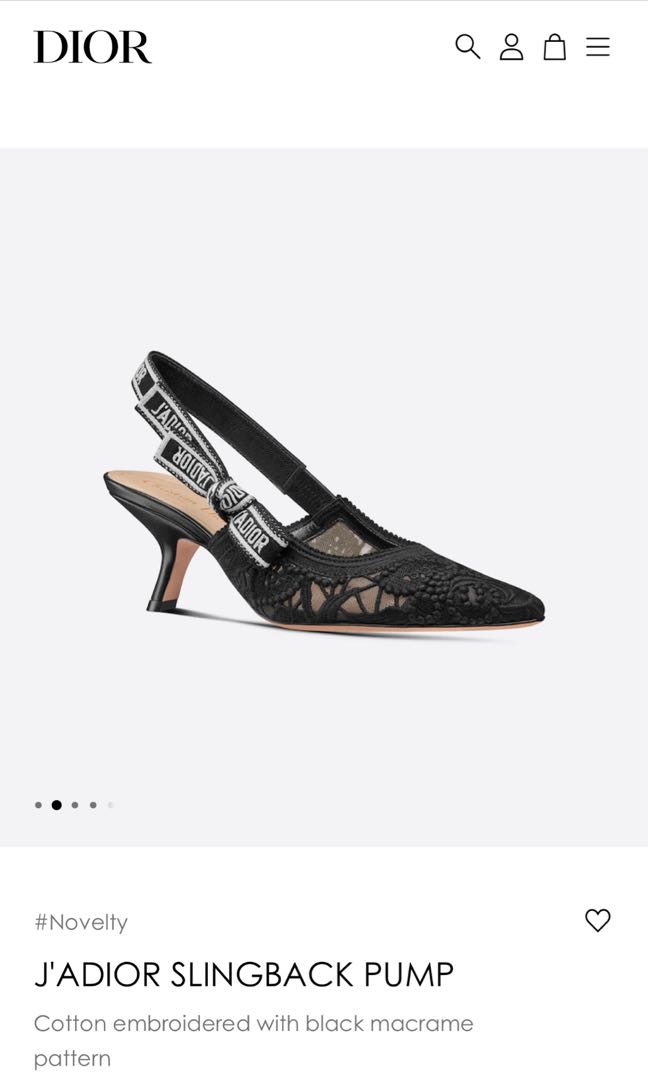 Christian dior slingback pumps top