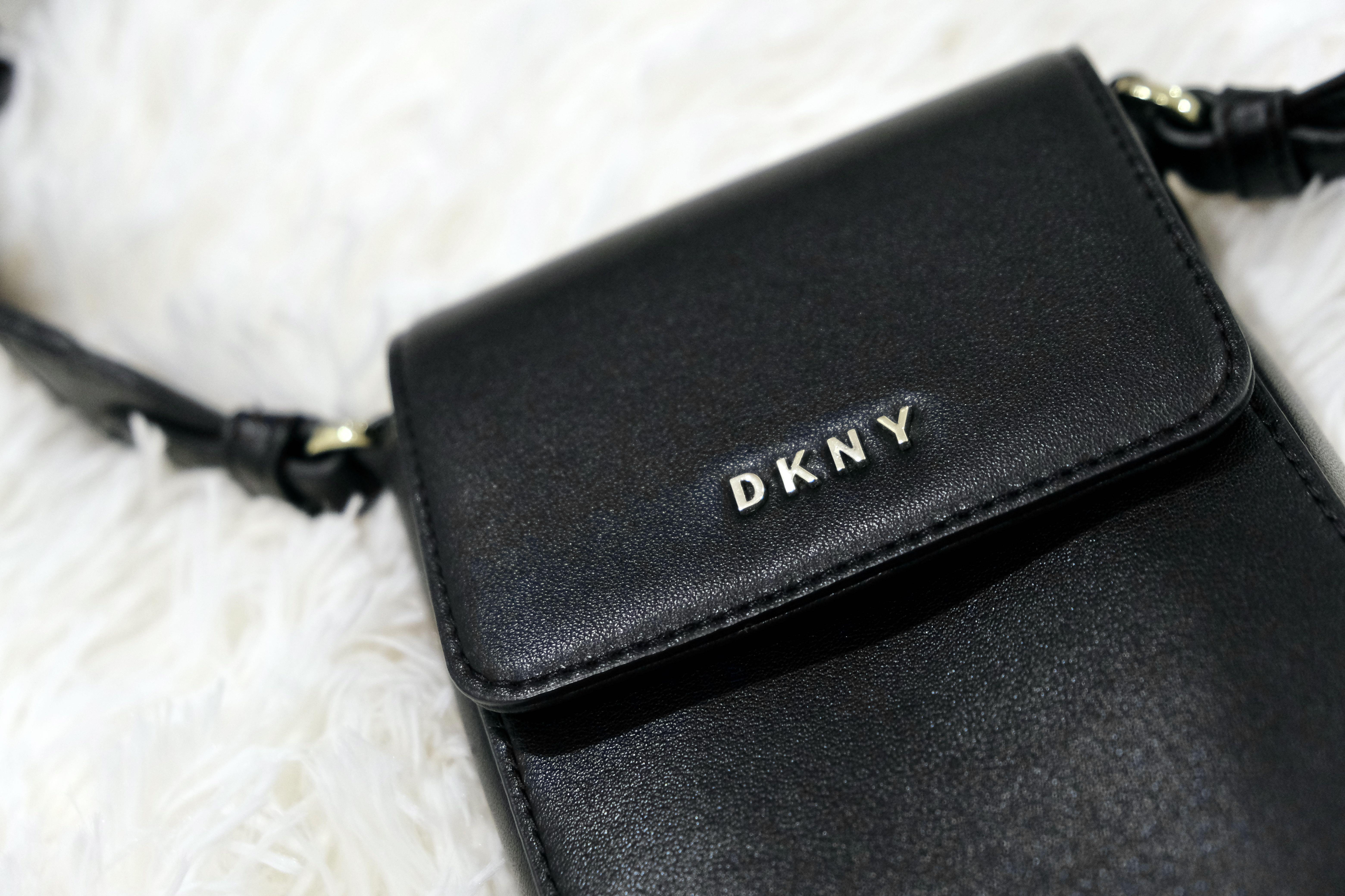 DKNY Winonna Web Strap Black Crossbody Bag