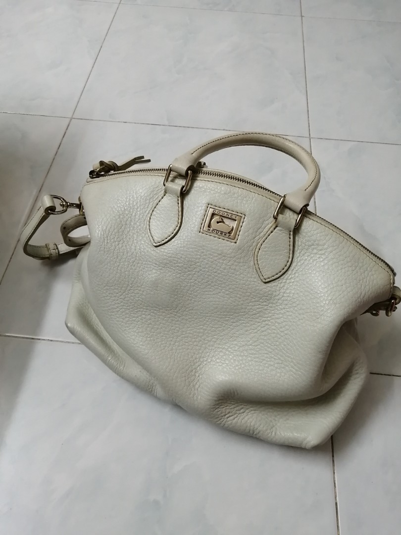 Dooney and bourke discount white leather handbag