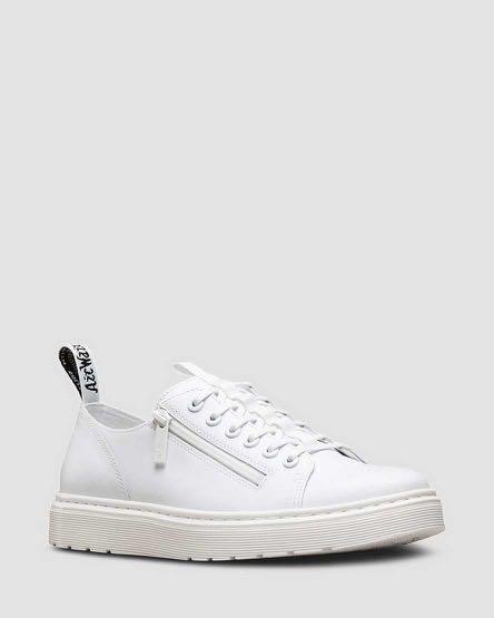 White doc martens with zipper 2025