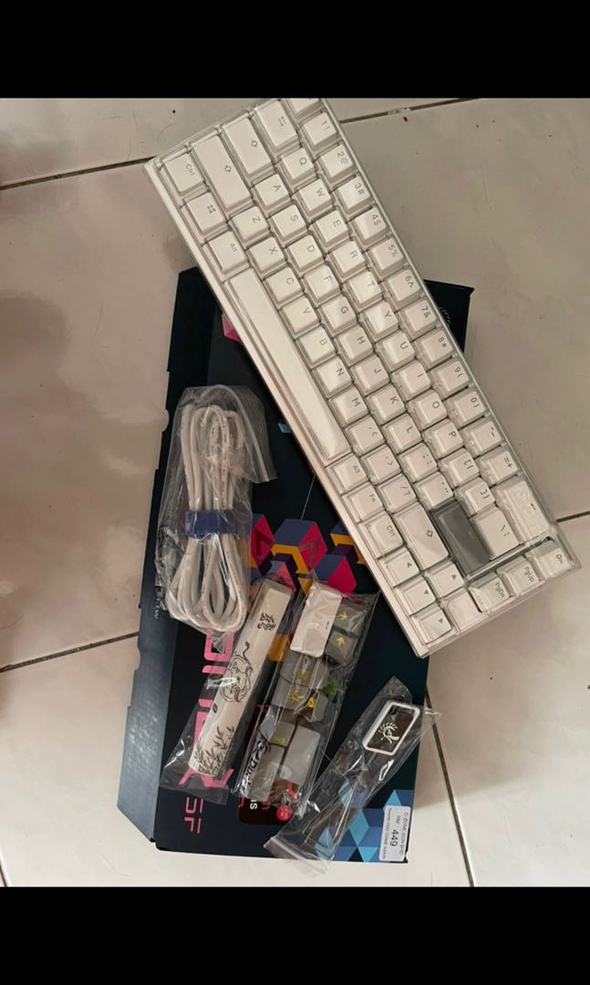 Ducky mechanical keyboard + glorious coiled cable, Computers & Tech