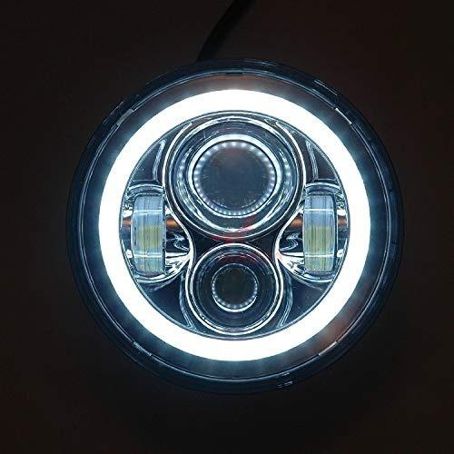 Eagle Lights 9100C-897 7 inch LED Headlight with Halo Ring for Harley ...