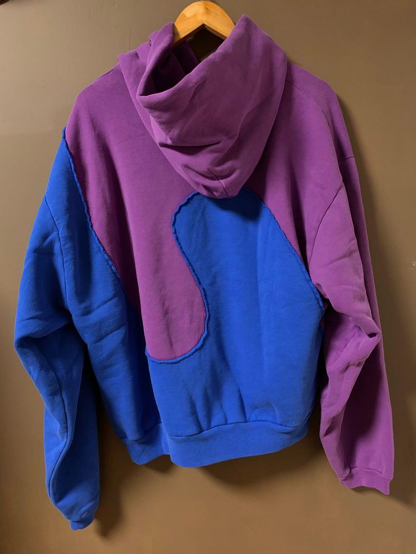 ERL Swirl Hoodie Knit Blue Purple