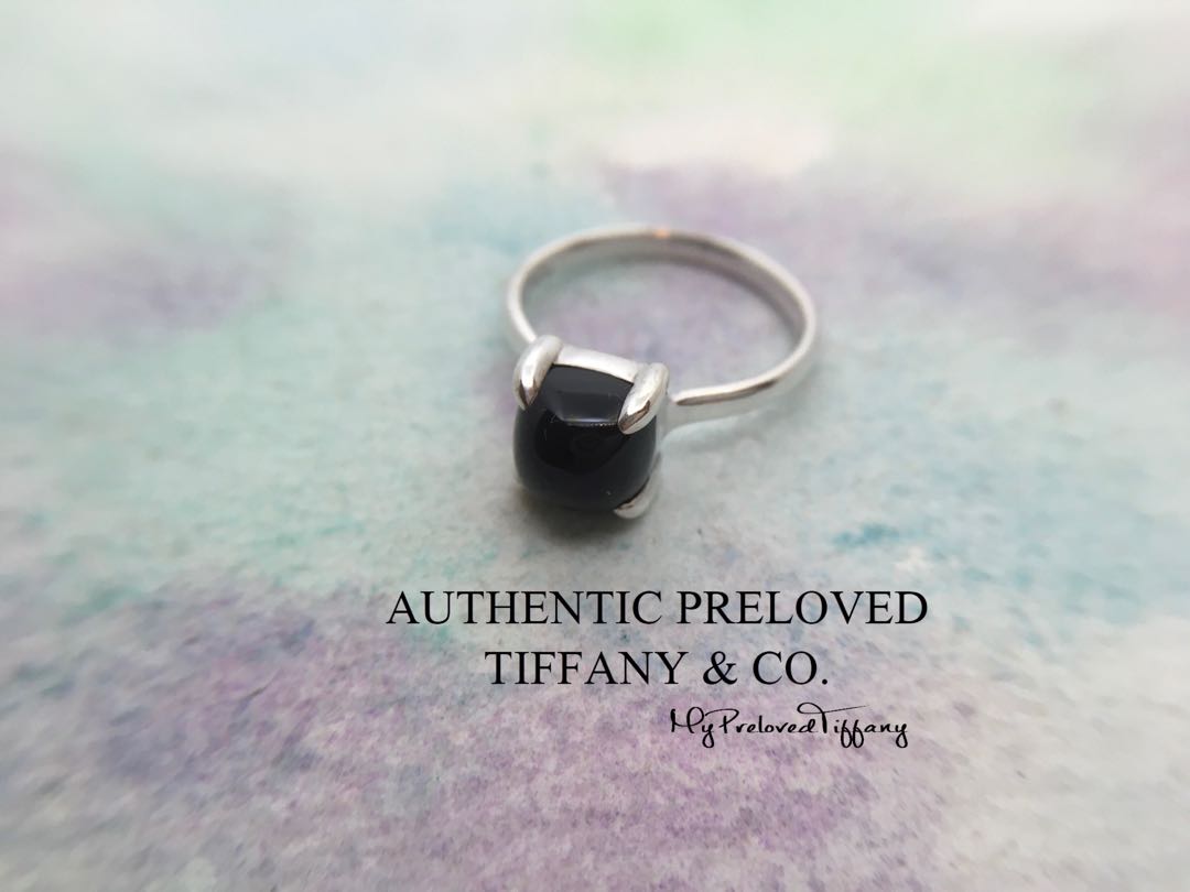 Tiffany black clearance onyx ring