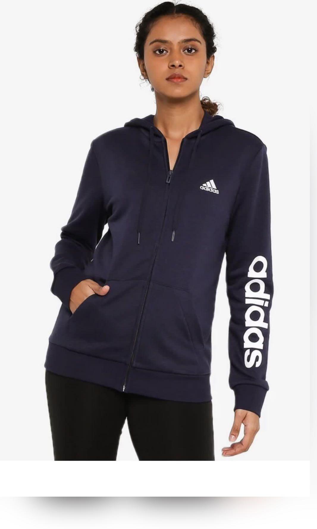 Adidas zip on sale hoodie women's sale