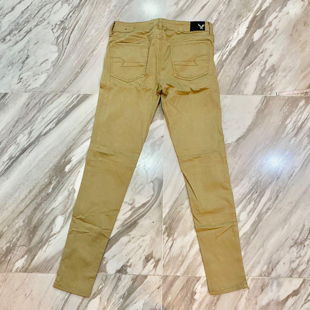 Free mail American Eagle khaki jeans Women s Fashion Bottoms Jeans Leggings on Carousell