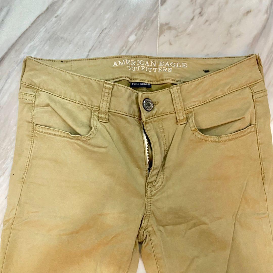 Ae khaki hotsell skinny bermuda