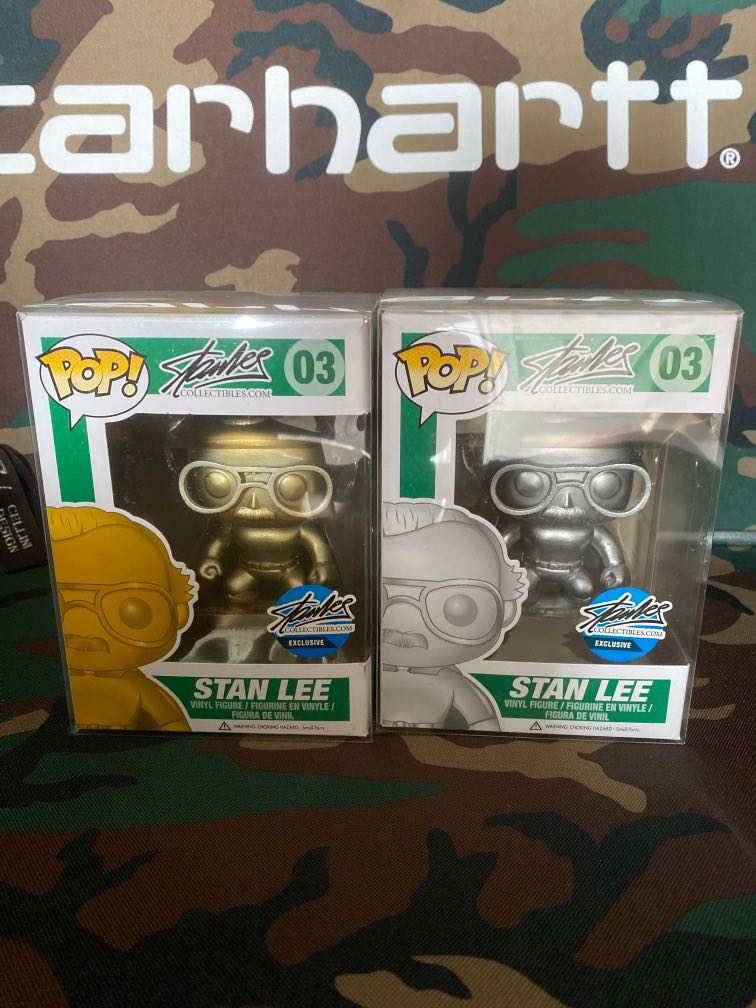 Stan lee funko pop gold on sale