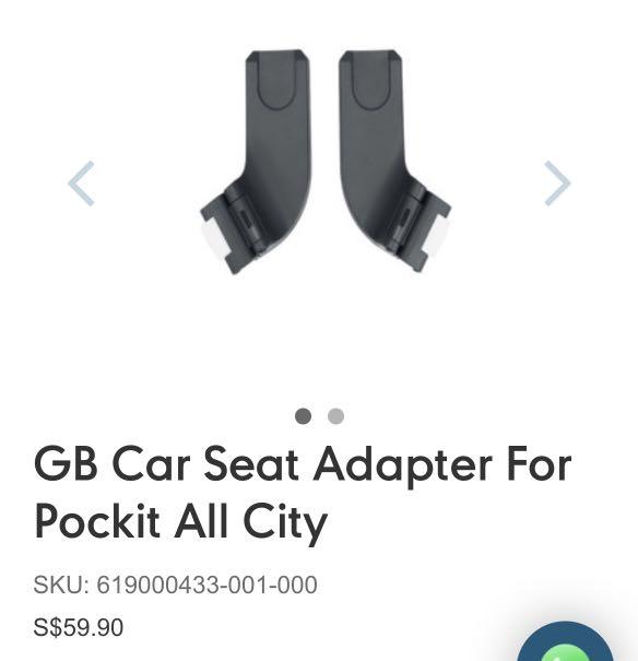 Gb pockit stroller shop car seat adapter