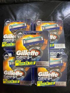 Gillette 吉列8片裝fusion男士剃鬚刀片