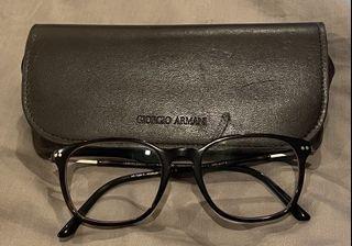 Giorgio Armani eyeglasses with leather case